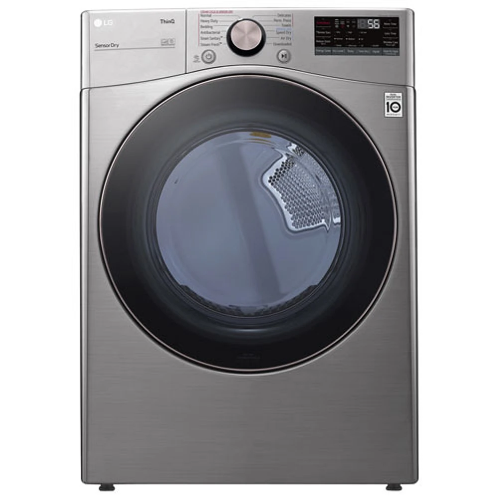 LG 7.4 Cu. Ft. Electric Steam Dryer (DLEX3850V) - Graphite Steel