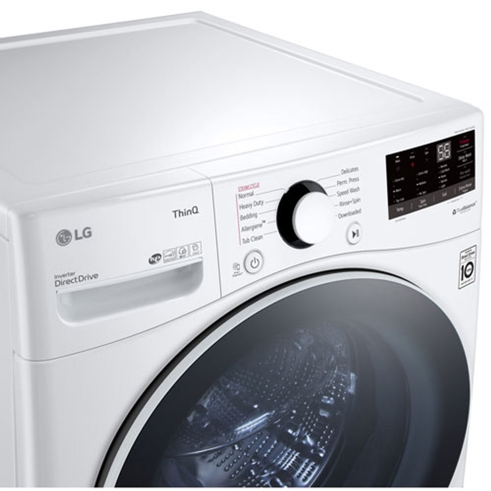 LG 5.2 Cu. Ft. Front Load Washer (WM3600HWA) - White