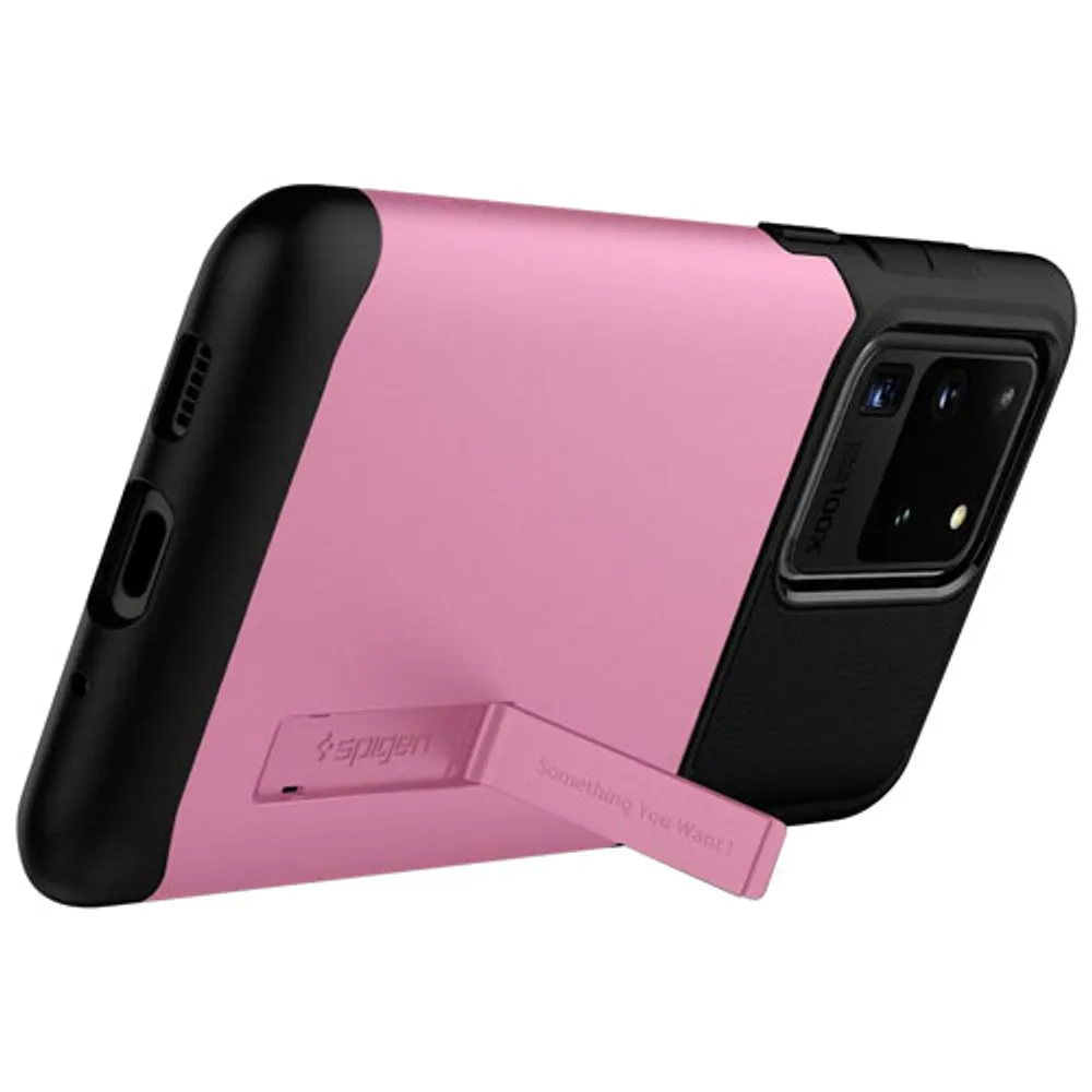 Étui rigide ajusté Slim Armor de Spigen pour Galaxy S20 Ultra de Samsung - Vieux rose