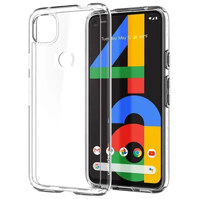 Spigen Crystal Hybrid Fitted Hard Shell Case for Google Pixel 4a with 5G - Crystal Clear