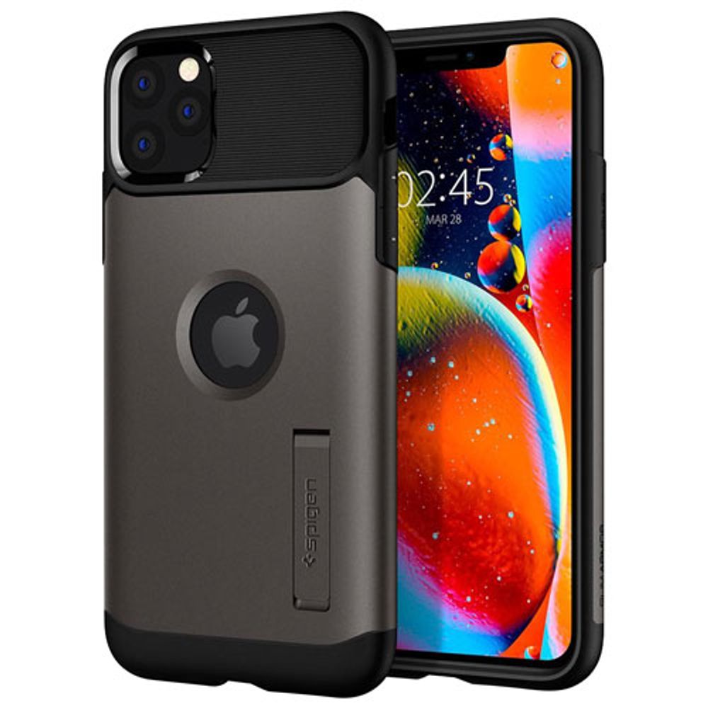 Spigen Slim Armor Fitted Hard Shell Case for iPhone 11 Pro - Gunmetal