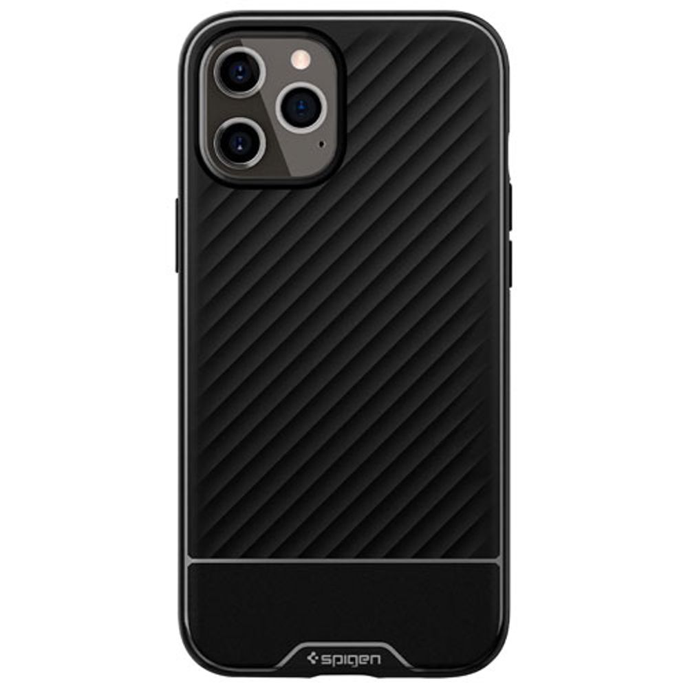 Spigen Core Armor Fitted Hard Shell Case for iPhone 12 Pro Max - Matte Black