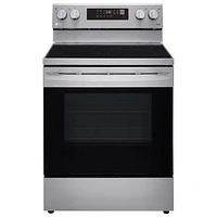 Cuisinière élect. convection ventil. friture air 30 po de LG (LREL6323S) - Inox - BO