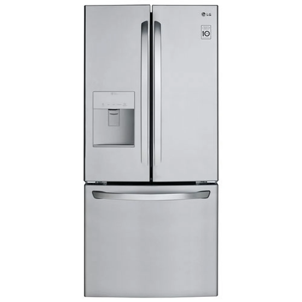 LG 30" 21.8 Cu. Ft. French Door Refrigerator (LRFWS2200S) - Stainless - Open Box - Scratch & Dent