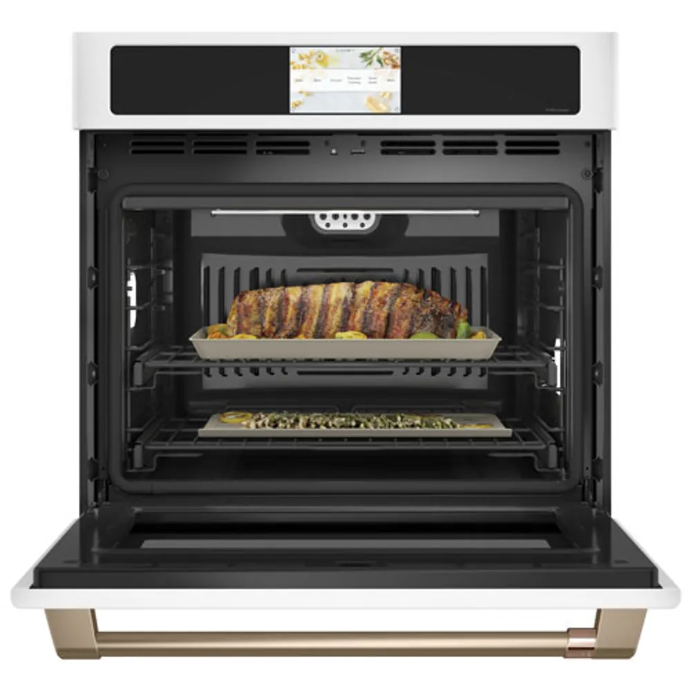 Café 30" 5 Cu. Ft. True Convection Electric Wall Oven (CTS90DP4NW2) - Matte White