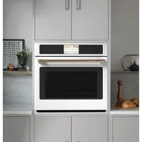 Café 30" 5 Cu. Ft. True Convection Electric Wall Oven (CTS90DP4NW2) - Matte White