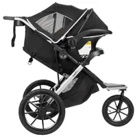 Poussette de jogging Victory Plus d'Evenflo avec siège d'auto pour bébé LiteMax - Noir