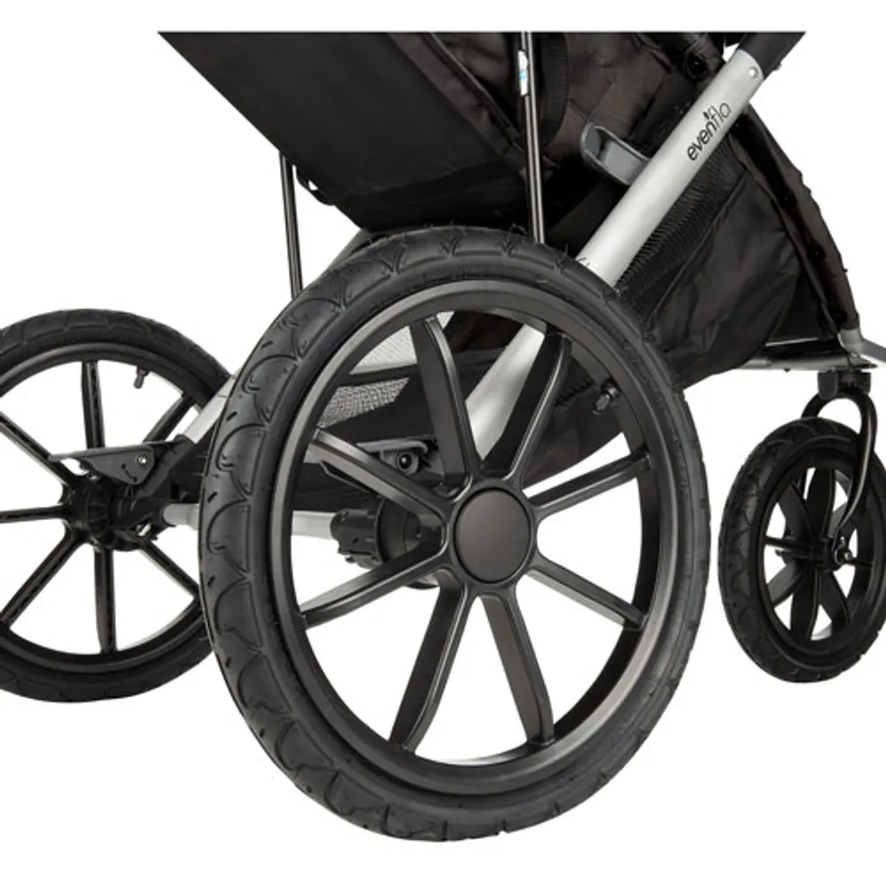 Poussette de jogging Victory Plus d'Evenflo avec siège d'auto pour bébé LiteMax - Noir