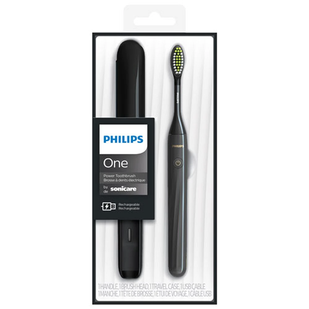 Philips One by Sonicare Rechargeable Toothbrush (HY1200/06) - Black