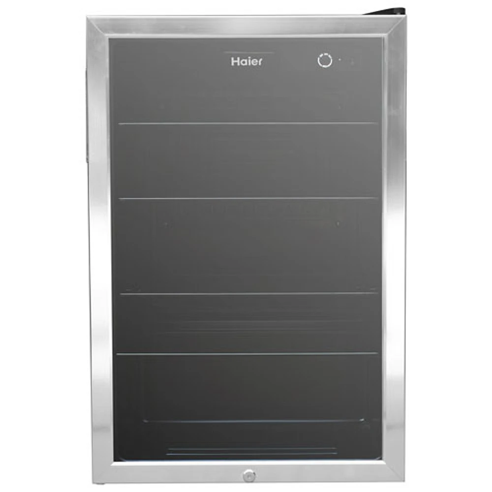 Haier 20.5 Cu. Ft. 150-Can Freestanding Beverage Centre (HEBF100BXS) - Stainless Steel