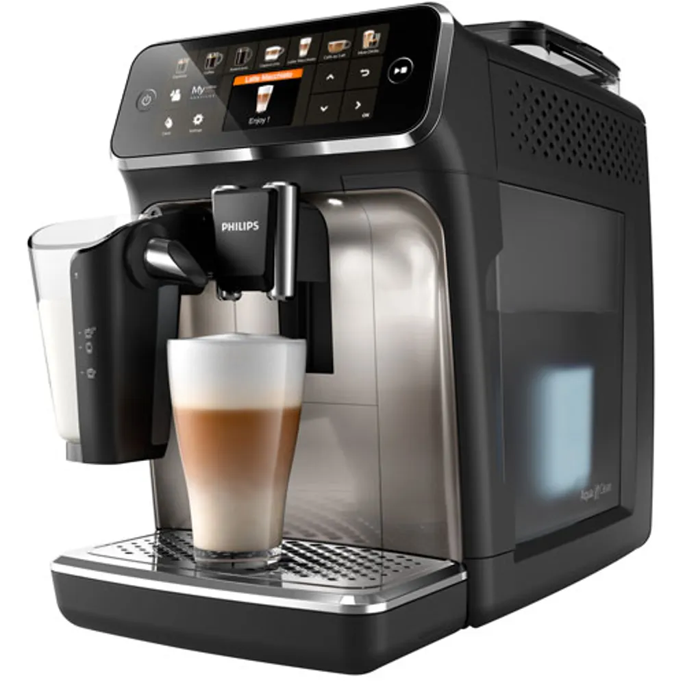 Philips 5400 Automatic Espresso Machine with LatteGo Milk Frother - Black