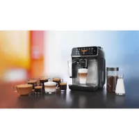 Philips 4300 Automatic Espresso Machine with LatteGo Milk Frother - Black