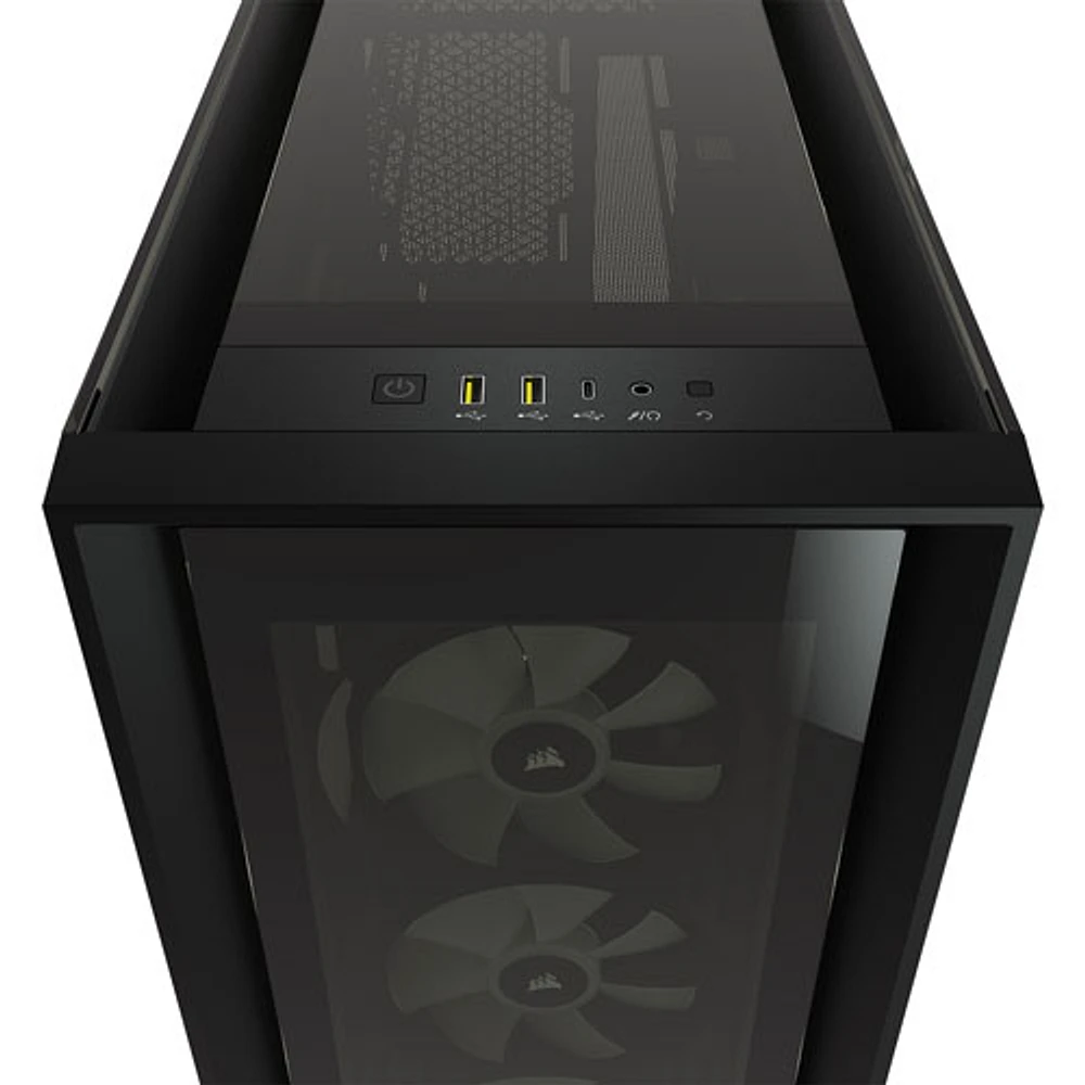 Corsair iCUE 5000X RGB Mid-Tower ATX Computer Case - Black