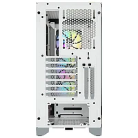 Corsair iCUE 4000X RGB Mid-Tower ATX Computer Case - White