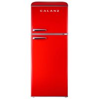 Galanz Retro 24" 10 Cu. Ft. Freestanding Top Freezer Refrigerator (GLR10TRDEFR) - Hot Rod Red