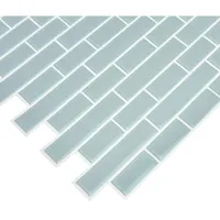 InHome Sea Glass Peel & Stick Backsplash Tiles - Blue