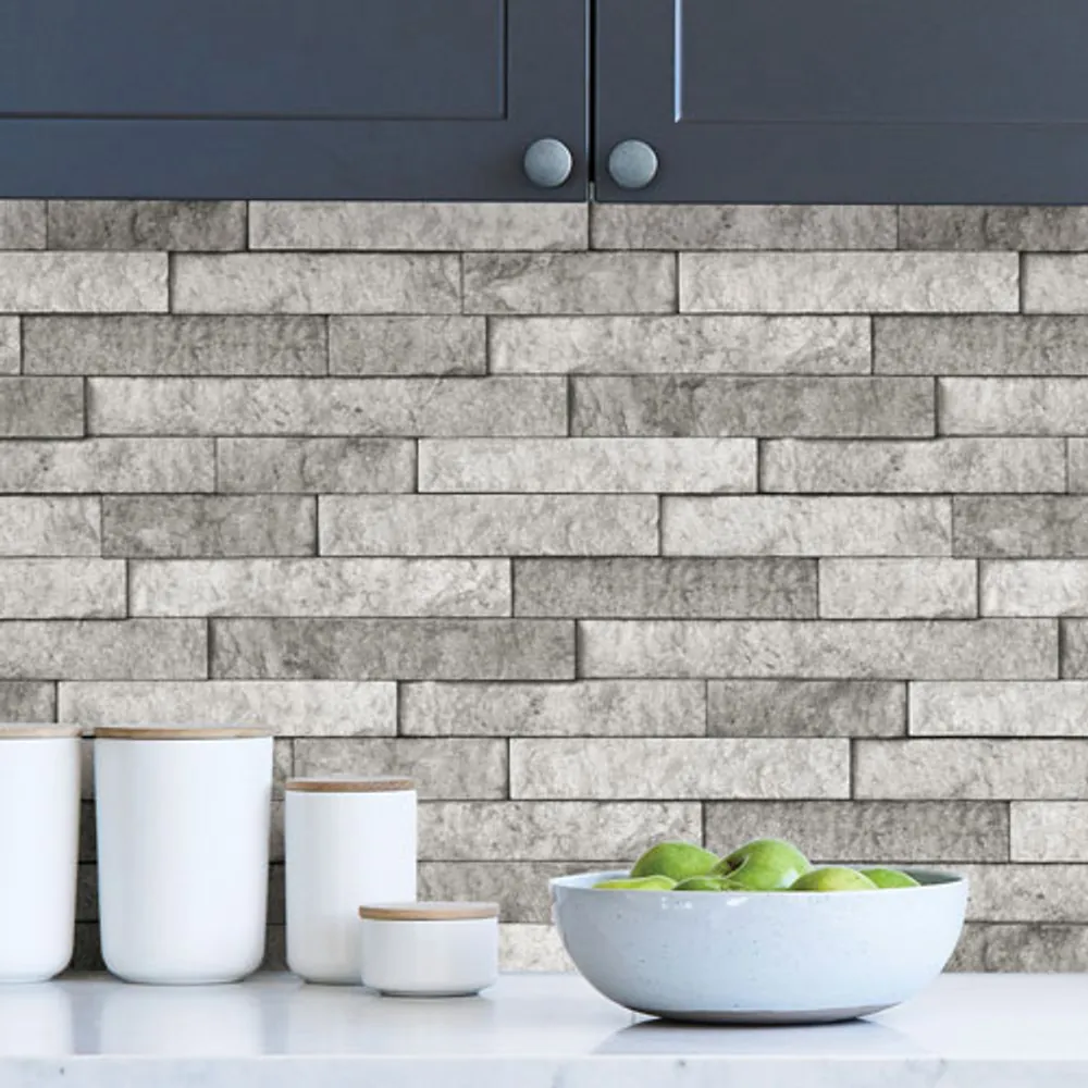 InHome Stone Peel & Stick Backsplash - Grey