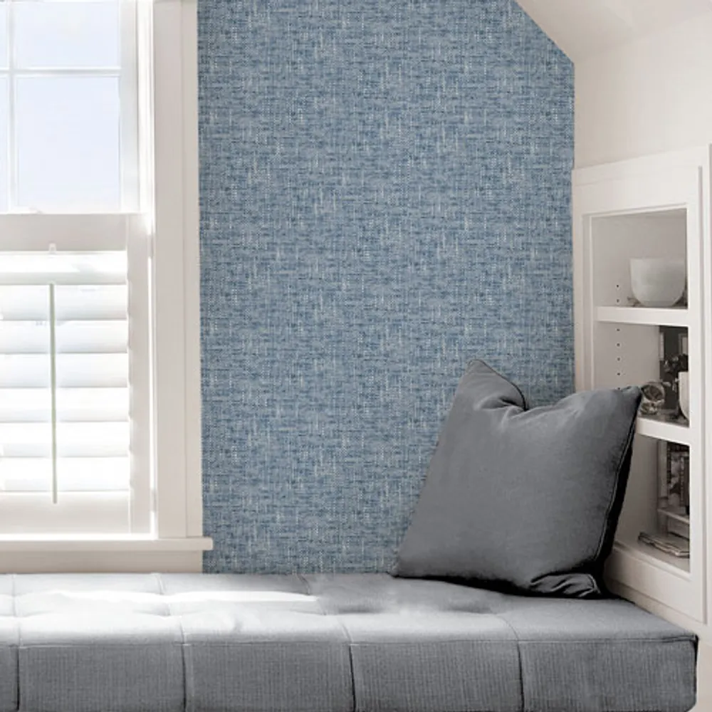 NuWallpaper Poplin Texture Peel & Stick Wallpaper - Navy