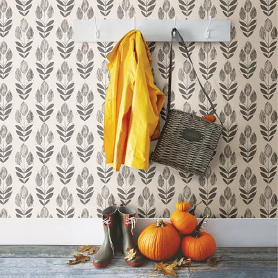 NuWallpaper Folk Tulip Peel & Stick Wallpaper - Beige