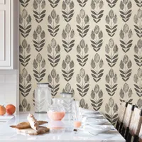 NuWallpaper Folk Tulip Peel & Stick Wallpaper - Beige