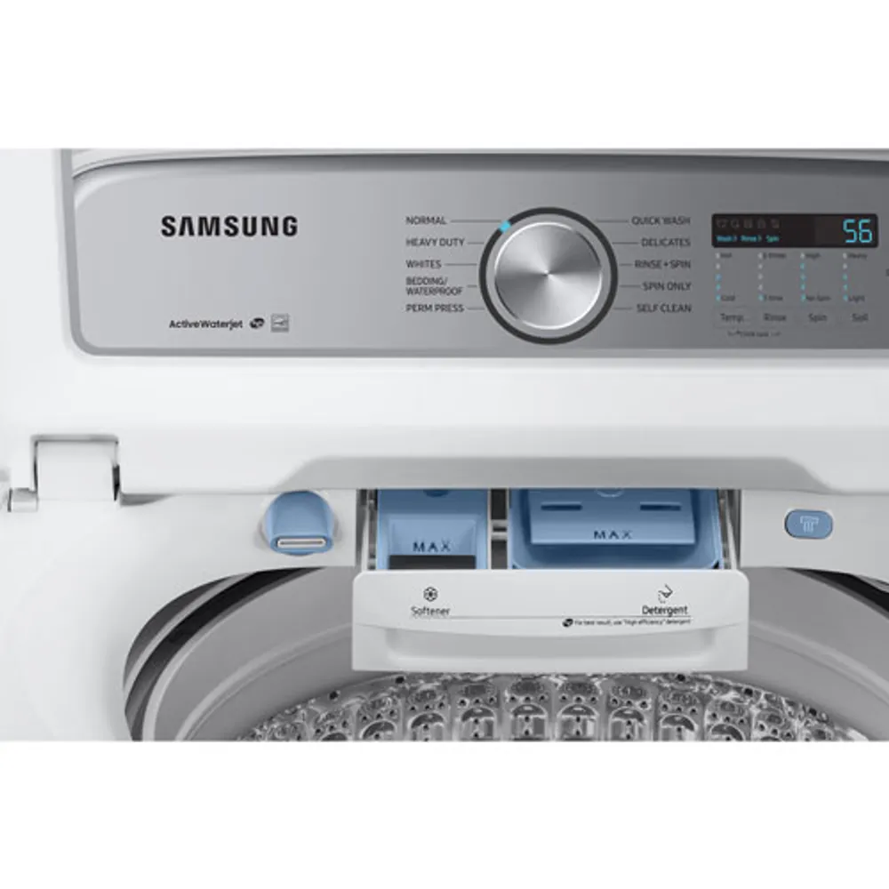 Samsung 5.8 Cu. Ft. High Efficiency Top Load Washer (WA50R5200AW) - White