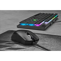 Souris de jeu optique de 18 000 ppp Glaive RVB Pro de Corsair - Noir