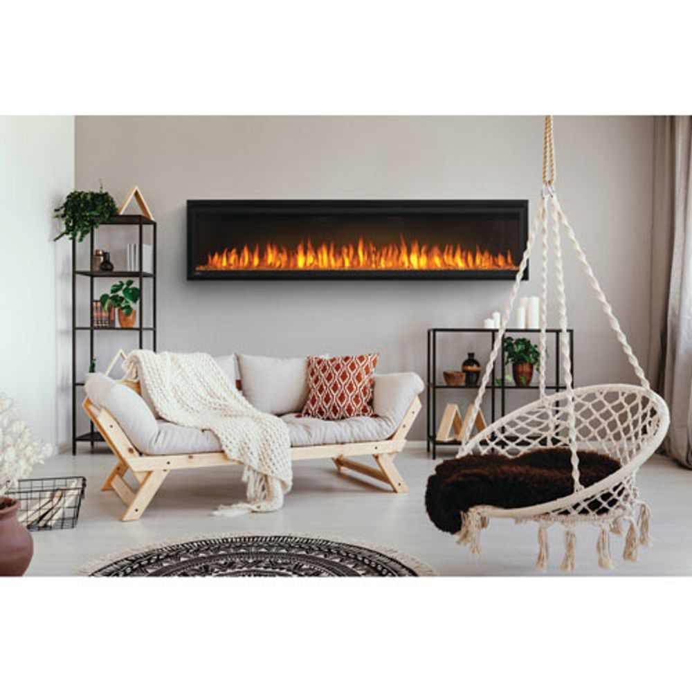 Napoleon Entice 72" Electric Fireplace - 5000 BTU - Black