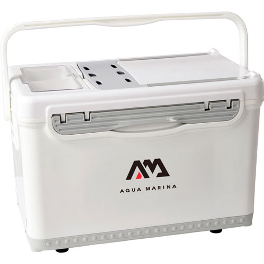 Aqua Marina 2-in-1 29L Hard Sided Fishing Cooler (B0302943) - White