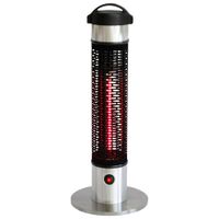 EnerG+ HEA-21212 Freestanding Electric Infrared Heater - 5,100 BTU - Silver/Black