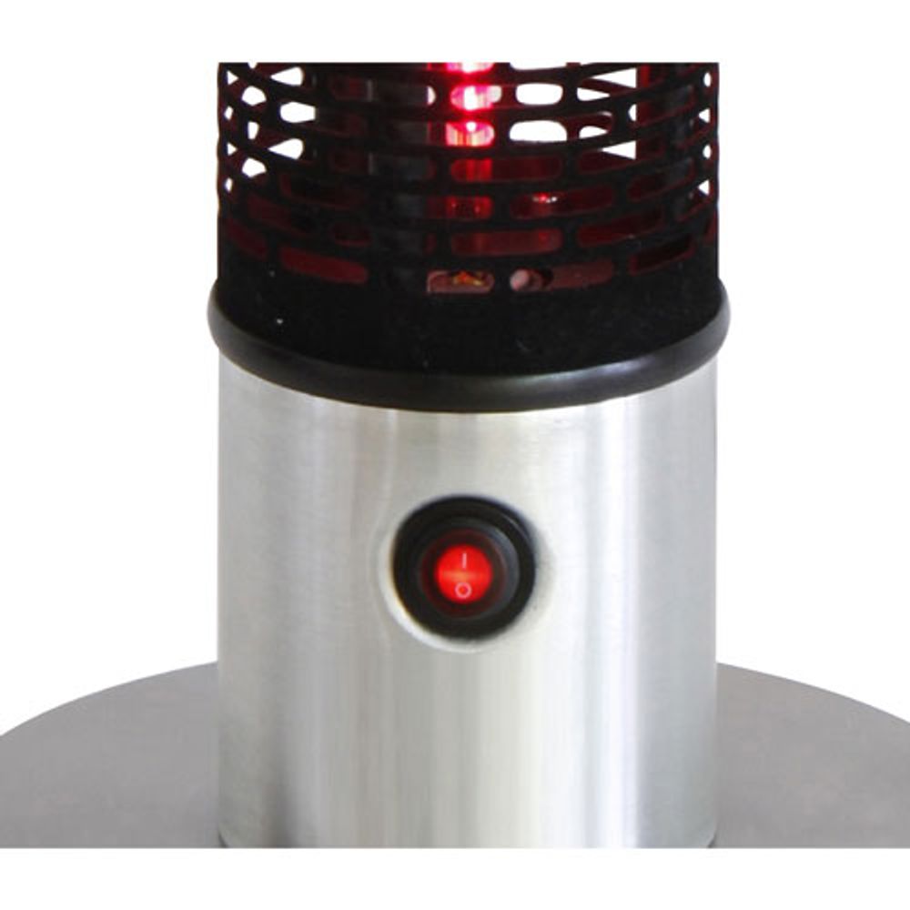 EnerG+ HEA-21212 Freestanding Electric Infrared Heater - 5,100 BTU - Silver/Black