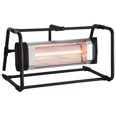 EnerG+ HEA-21548-BB Freestanding Electric Infrared Heater - 5,100 BTU - Black