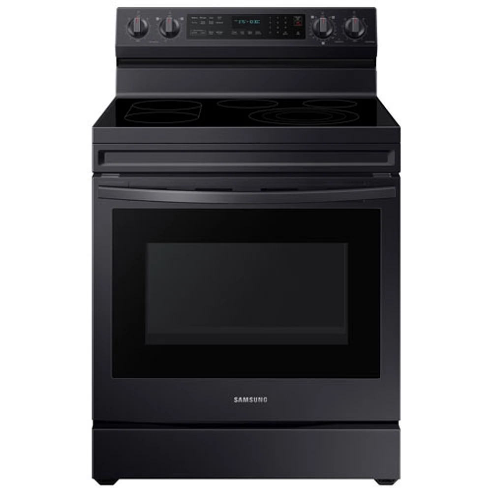 Samsung 30" 6.3 Cu. Ft. True Convection Electric Air Fry Range (NE63A6711SG) - Black Stainless