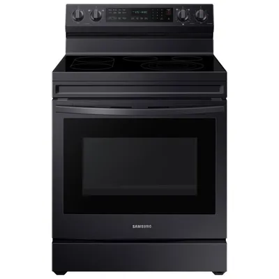 Cuisinière électr. convection véritable friture air 6,3 pi³ 30 po Samsung (NE63A6711SG) - Inox noir