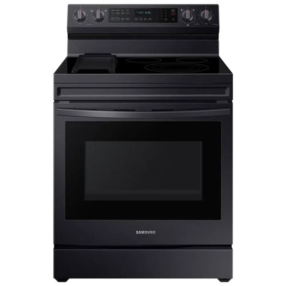 Cuisinière électr. convection véritable friture air 6,3 pi³ 30 po Samsung (NE63A6711SG) - Inox noir