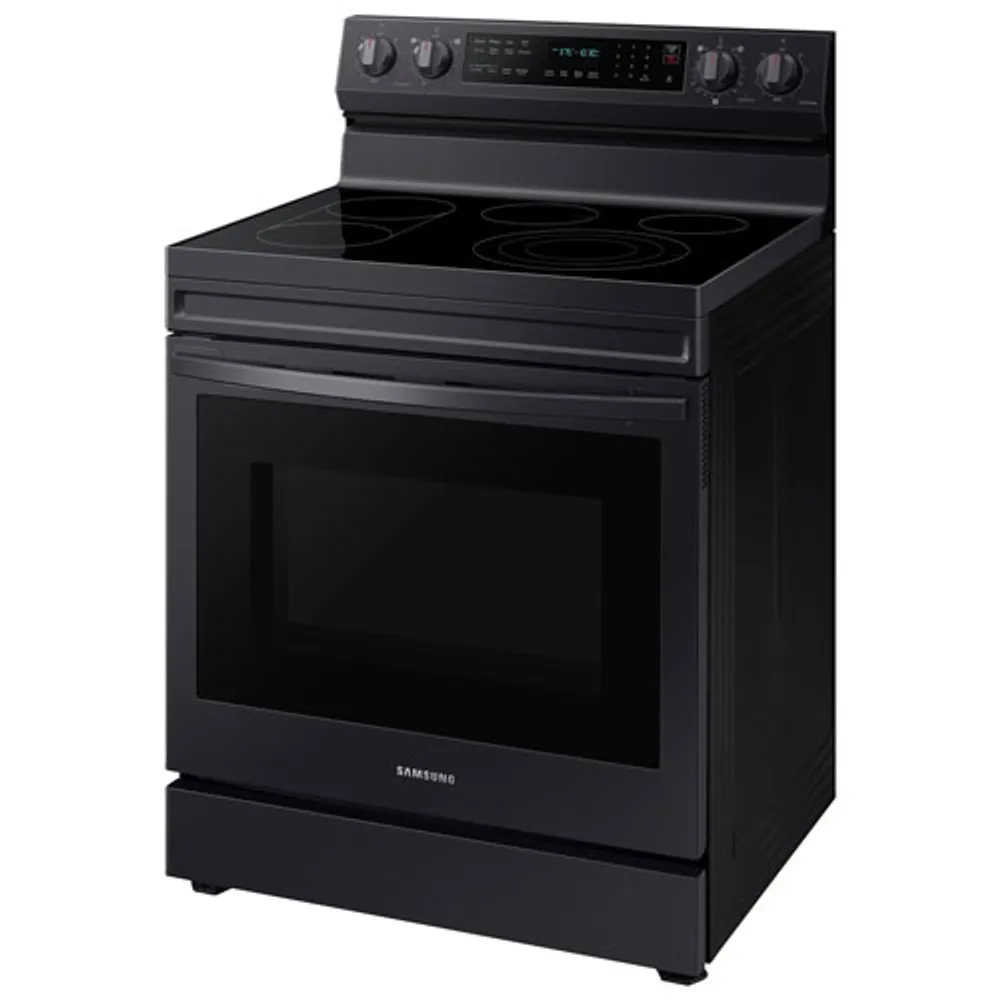 Samsung 30" 6.3 Cu. Ft. True Convection Electric Air Fry Range (NE63A6711SG) - Black Stainless