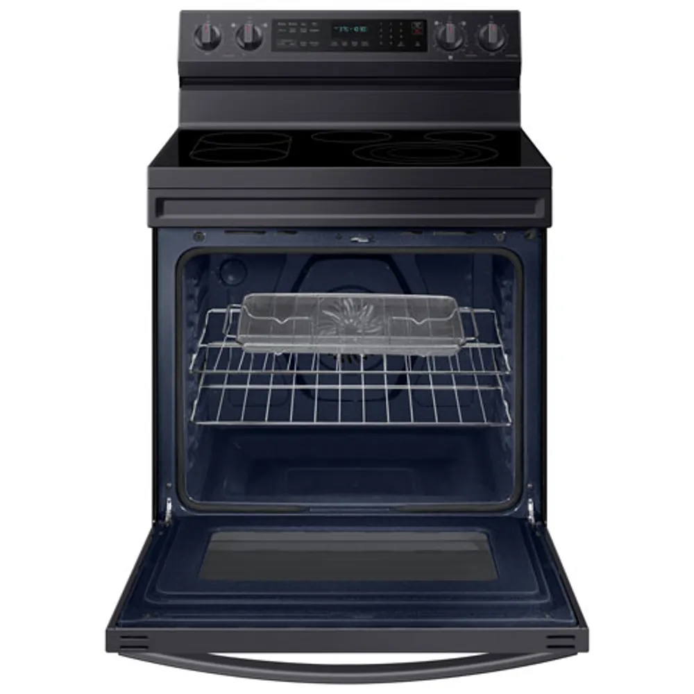 Samsung 30" 6.3 Cu. Ft. True Convection Electric Air Fry Range (NE63A6711SG) - Black Stainless