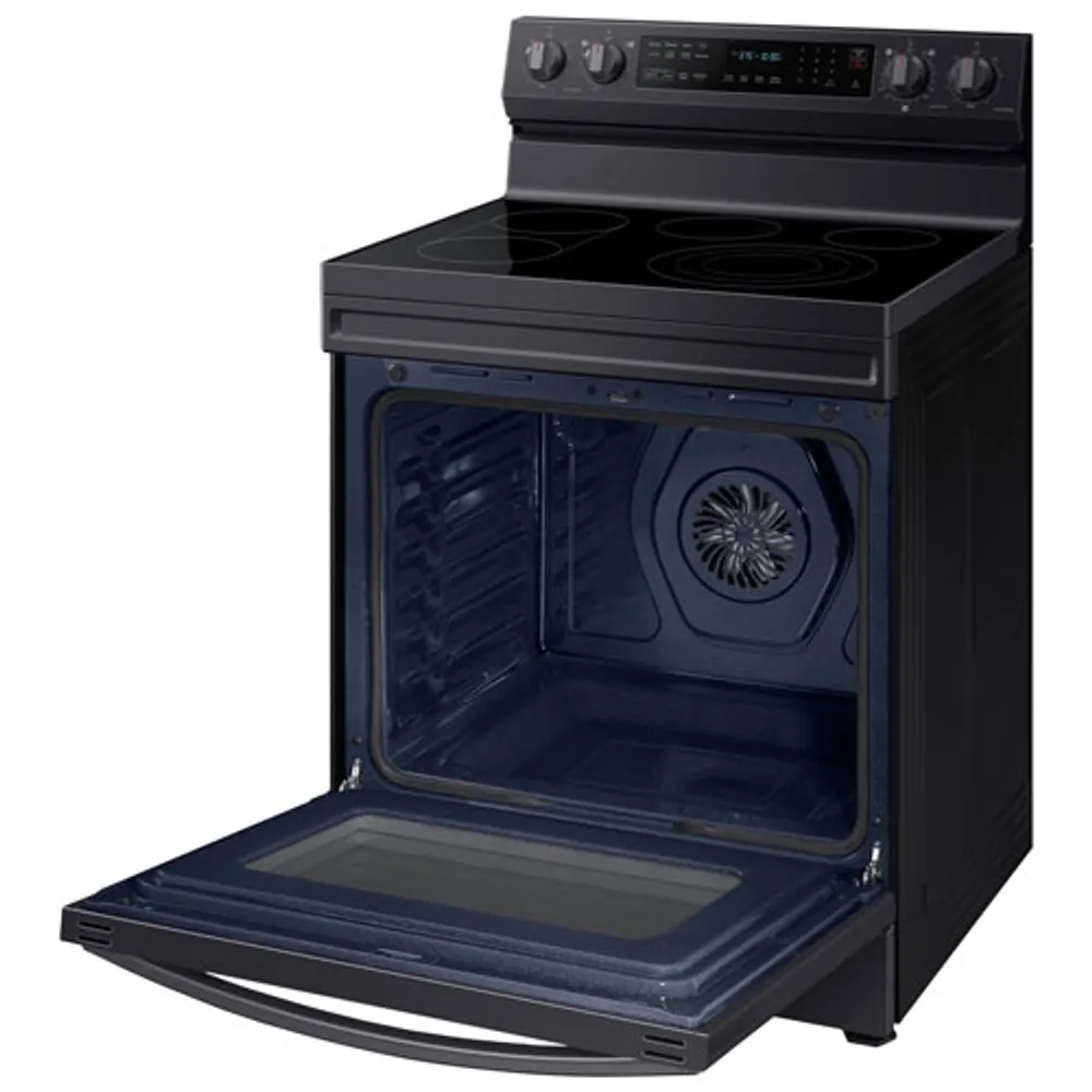 Samsung 30" 6.3 Cu. Ft. True Convection Electric Air Fry Range (NE63A6711SG) - Black Stainless