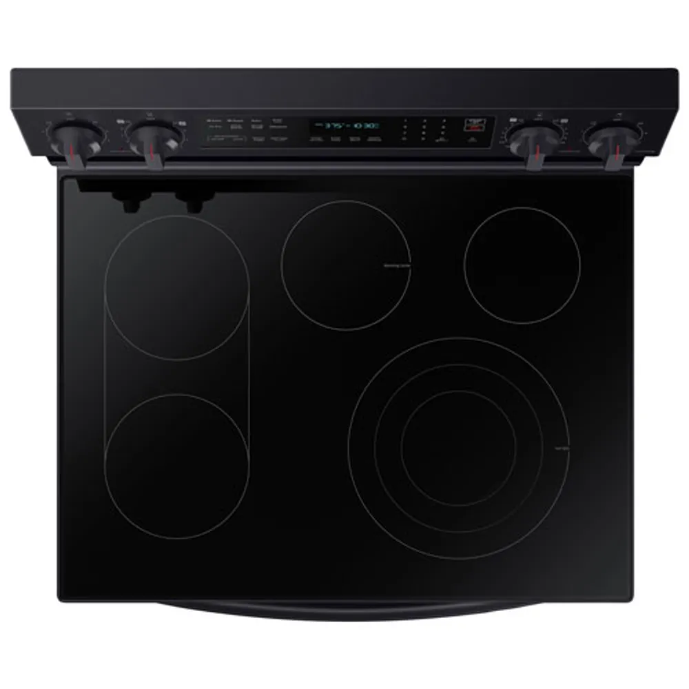 Samsung 30" 6.3 Cu. Ft. True Convection Electric Air Fry Range (NE63A6711SG) - Black Stainless