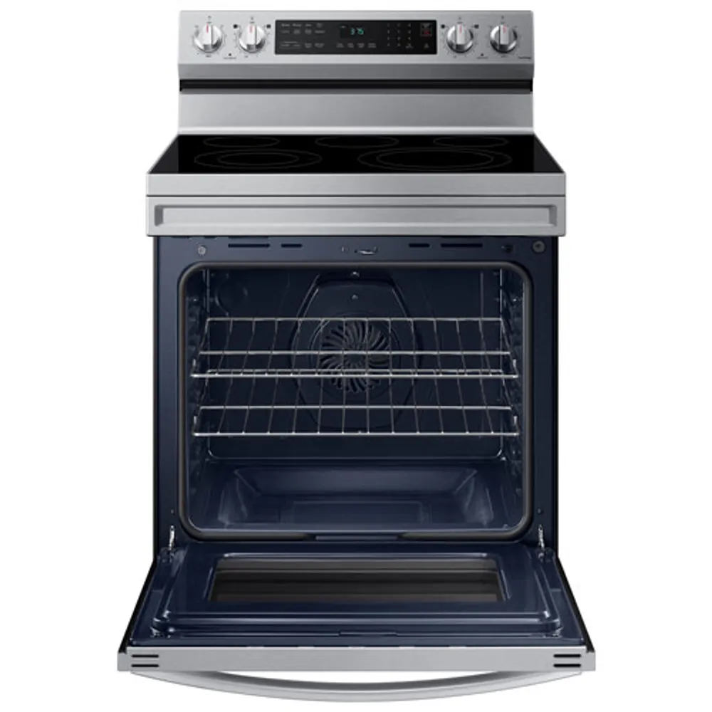 Cuisinière électr. convection à ventilateur friture air 6,3 pi³ 30 po Samsung (NE63A6511SS) - Inox