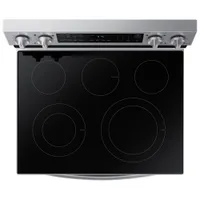 Cuisinière électr. convection à ventilateur friture air 6,3 pi³ 30 po Samsung (NE63A6511SS) - Inox