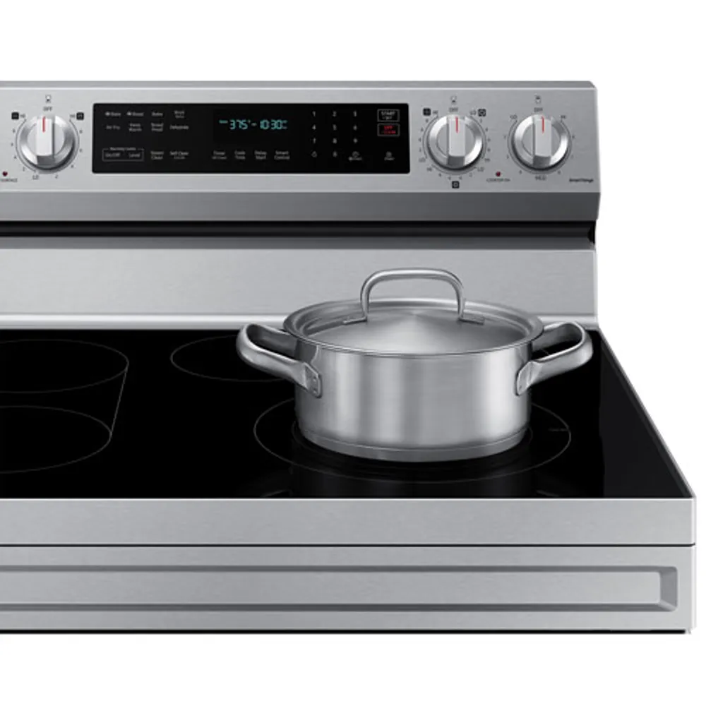 Samsung 30" 6.3 Cu. Ft. True Convection Electric Air Fry Range (NE63A6711SS) - Stainless