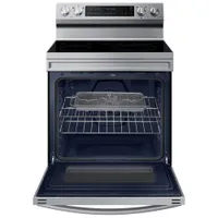 Samsung 30" 6.3 Cu. Ft. True Convection Electric Air Fry Range (NE63A6711SS) - Stainless