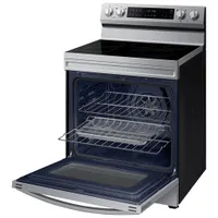 Samsung 30" 6.3 Cu. Ft. True Convection Electric Air Fry Range (NE63A6711SS) - Stainless