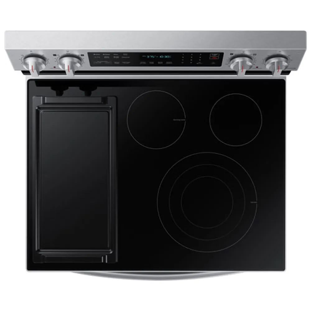 Samsung 30" 6.3 Cu. Ft. True Convection Electric Air Fry Range (NE63A6711SS) - Stainless