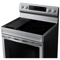 Samsung 30" 6.3 Cu. Ft. True Convection Electric Air Fry Range (NE63A6711SS) - Stainless