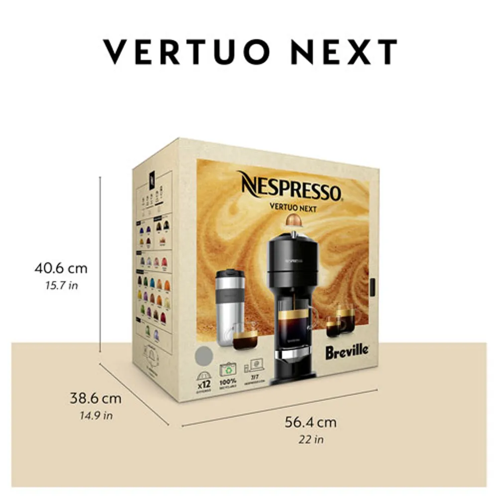 Breville Vertuo Next Coffee and Espresso Maker in Light Gray 