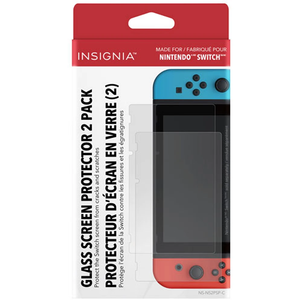 Insignia Glass Screen Protector for Switch - 2 Pack - Only at Best Buy