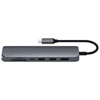 Satechi Slim 7-Port USB-C Multi-Port Adapter with 4K HDMI & Ethernet (ST-UCSMA3M) - Space Grey