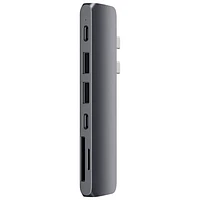 Concentrateur USB-C à 7 ports de Satechi + HDMI 4K pour MacBook Pro/Air (ST-CMBPM) - Gris cosmique