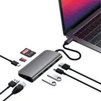 Satechi 9-Port USB-C Multimedia Adapter (ST-TCMM8PAM) - Space Grey